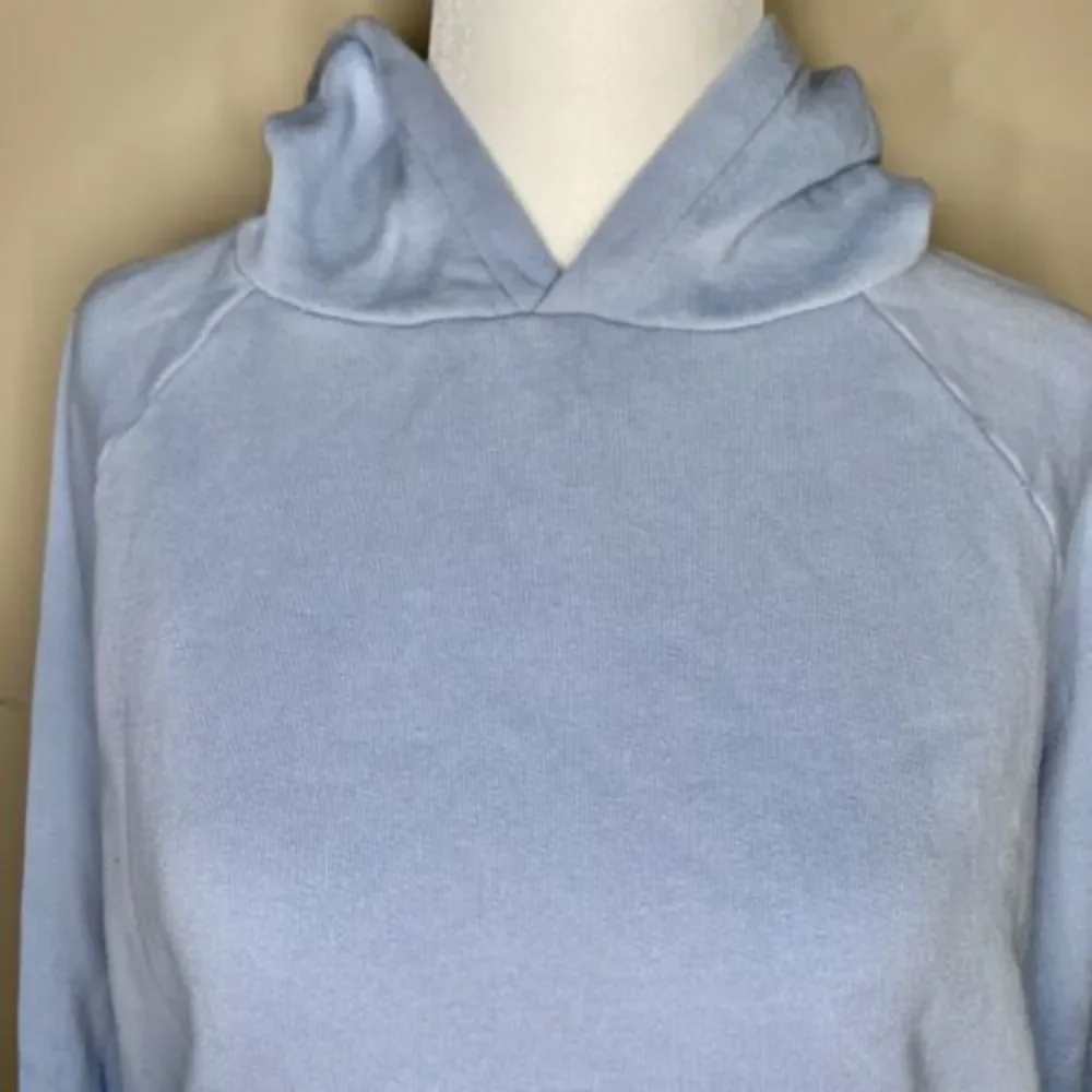 Sezane Hoodie Pullover Sweatshirt Sweat Pacey Sky Blue Women’s Size Extra Small - Picture 4 of 10